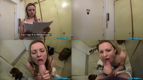 PublicAgent 13.01.18 Natasha 1080p Fake Electrician Takes Blondes Blowjob Lips For A Ride